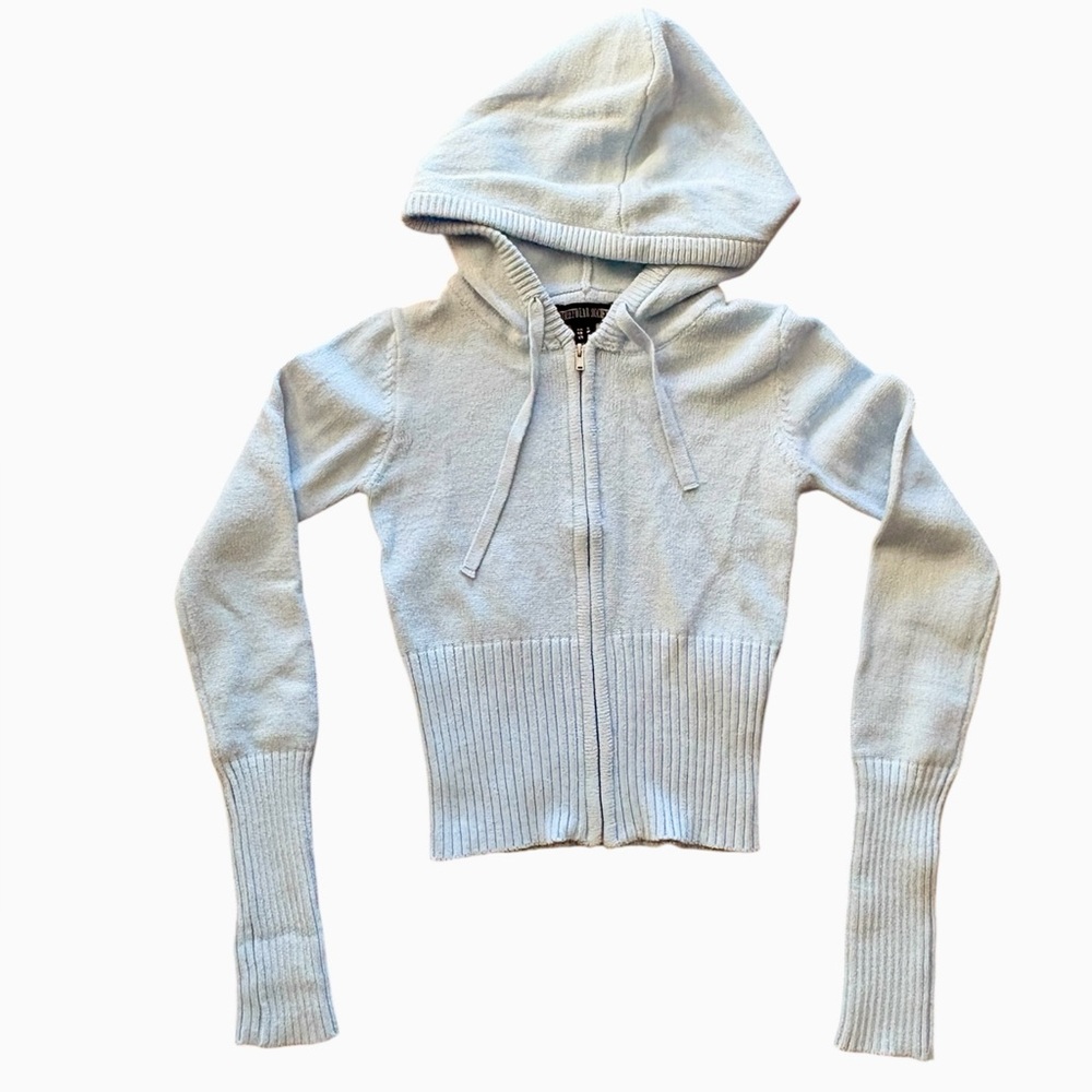 Streetwear Society Sky Blue Zip-Up Sweater Size Small
